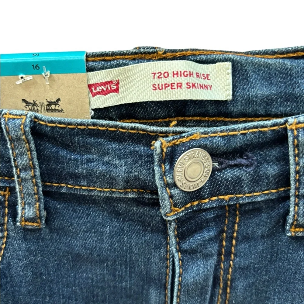 Levi’s Girls‎ 720 High Rise Super Skinny Jeans Youth Size 16